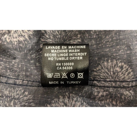 Jared Lang Shirt Men's XL Button Up Long Sleeve Cotton Men, Fireworks pattern - Picture 8 of 11